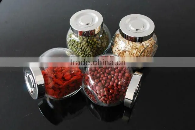 shaped glass food storage container 160ml