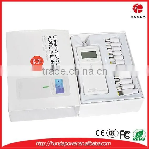 90W Automatic LCD 2 in 1 for HOME & Car Universal AC Adapter with 12pcs tips