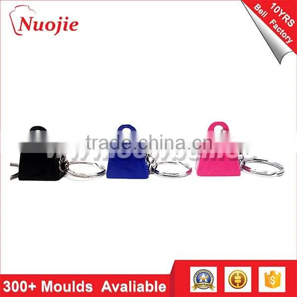 Promotional custom metal bear bell keychain for hiking