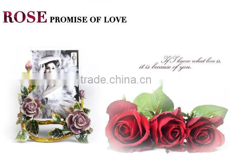 RORO Beautiful Life rose crystal glass enamel photo frame picture frame