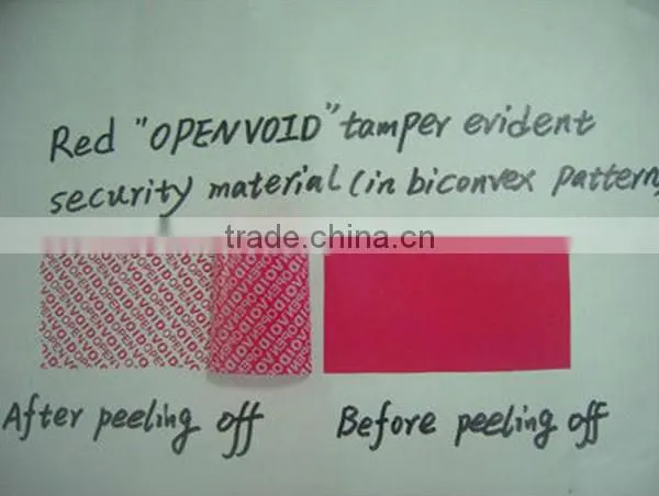 Custom Printed Hologram Security Warranty VOID Sticker Seals