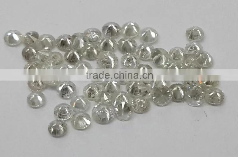 0.7-1mm 1ct Lot I Clarity F Color Natural Loose Brilliant Cut Diamond Non-treated