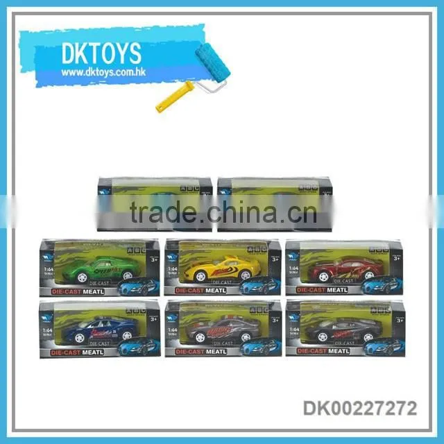 2016 hot selling 1:64 free wheel diecast car for kids