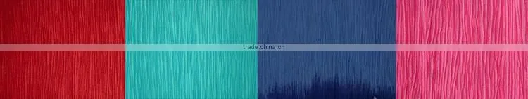 china fabric manufacturer oeko-tex standard solid crinkle viscose fabric, 30*24 135gsm dyed rayon crepe fabric