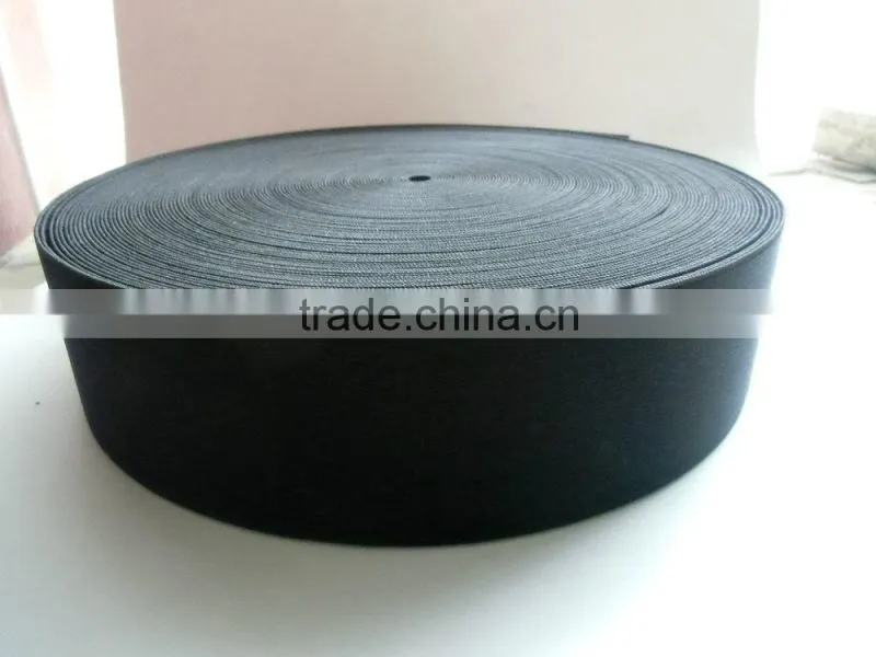 120mm High Stretch Wide Elastic Webbing Black Brown 2015 High Tenacity Elastic