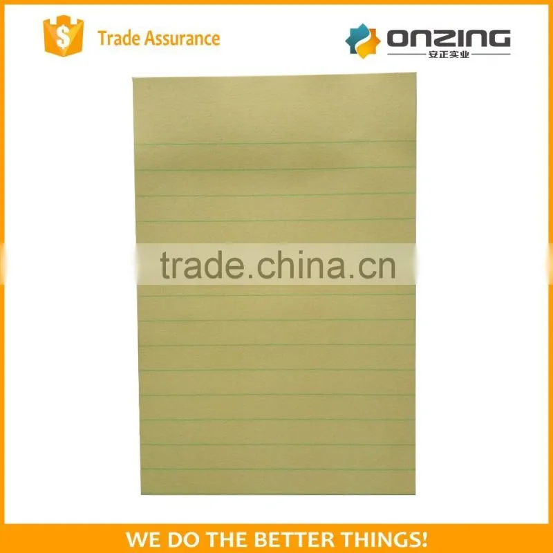 Customized yellow legal memo note pads writing paper