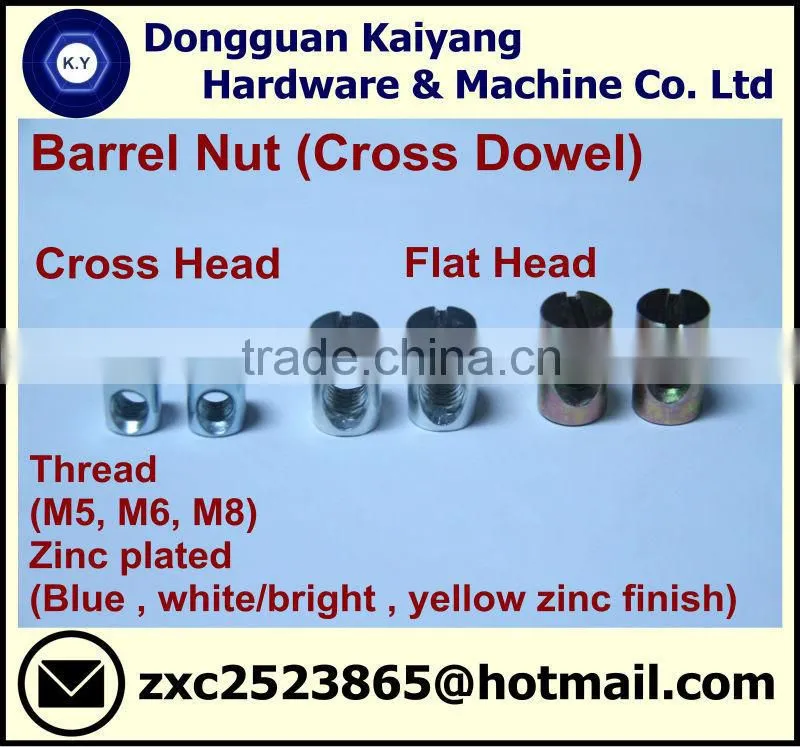 4 Prongs Tee Nut; T Nut (Half Threaded) for furniture; M5, M6, M8, M10