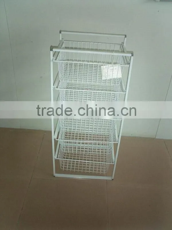 PF-S026 Supermarket metal slanted display shelf