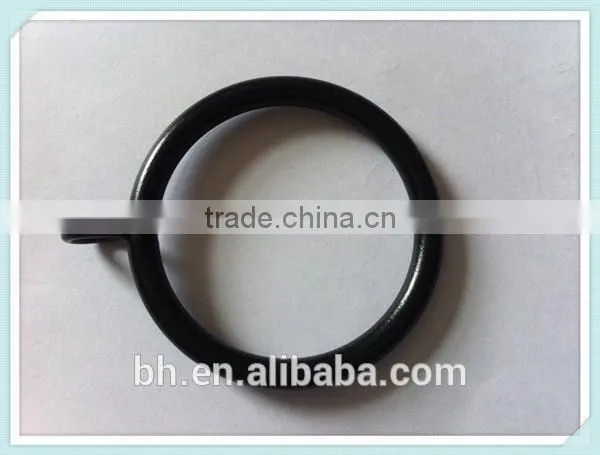 America Style 2'' Iron Black Curtain Ring With Metal Eyelet Curtain Rings