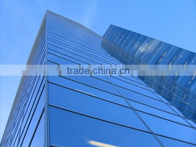 best prices Dark Blue Reflective Glass 4MM 5MM 6MM with ISO&CE certificate