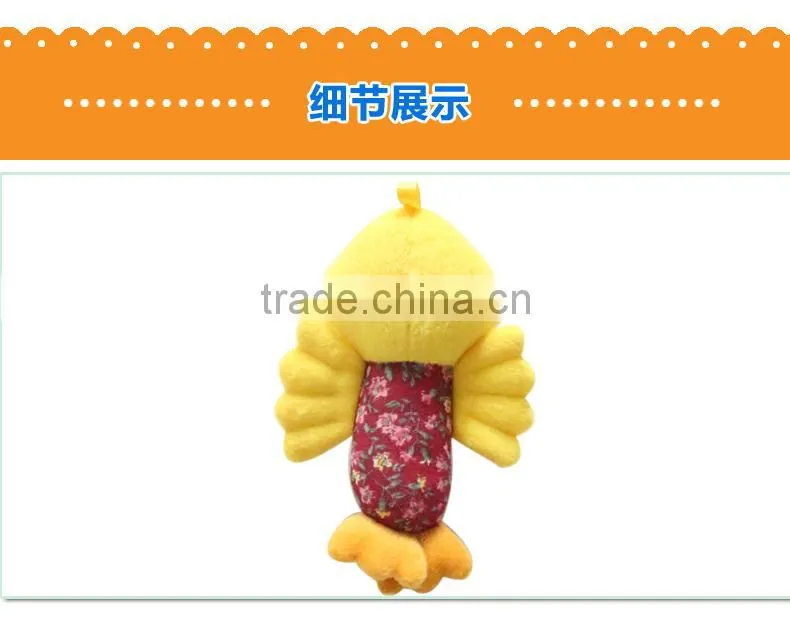 Baby Plush Confort Toy Kaifulan new style bell inside yellow chicken