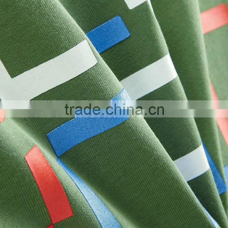 Mens CVC Cotton T-shirt Custom Rubber Printed T Shirt