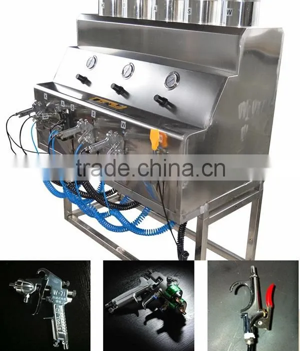 liquid image silver spray on chrome metal plating machine for Bumber
