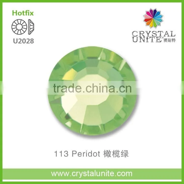 U2028 Peridot Optimal Hot Fix Rhinestone