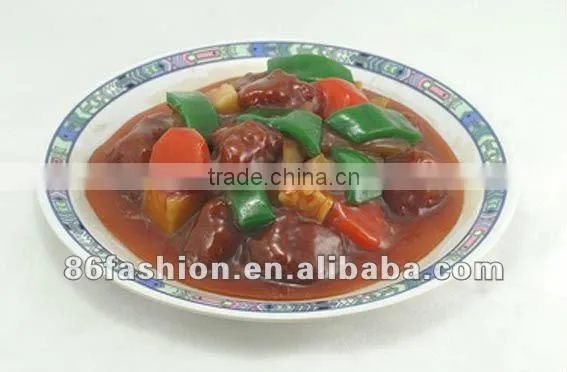 Plastic artificial cooking shrimp, replica food sample