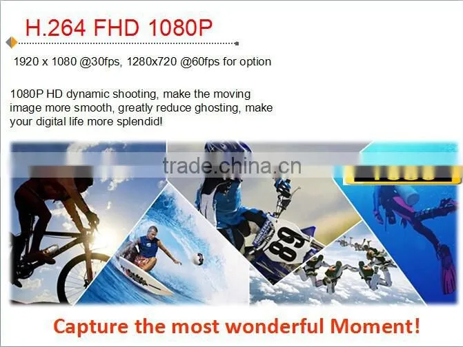 HD 1080p sports camera sj6000 with 30m waterproof extreme