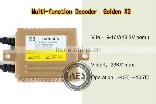 HID Xenon Kit Golden canbus ballast 35w, Car lighting system HID ballast 35w with canbus