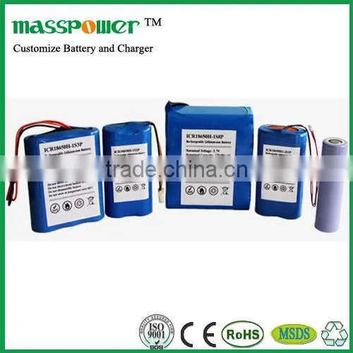 Led flashlight battery