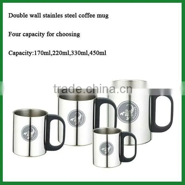 double wall stainless steel mug with lid