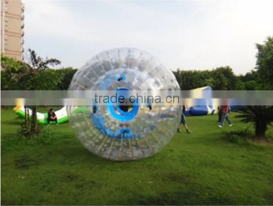 Air inflated ground/ water zorb ball for sale, giant zorb ball with lighting