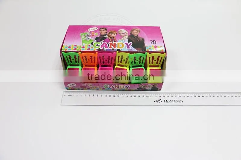 Cartoon Frozen Printed Toy Candy, Chair Toy with Compressed Candy