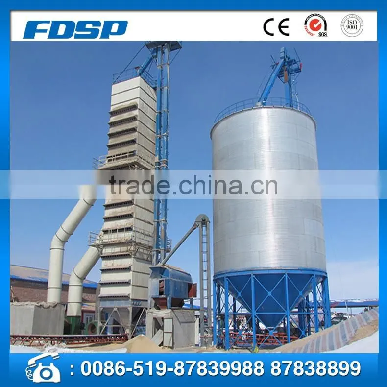 large scale Galvanized Steel Grain bolted Silo rice husk for overseas