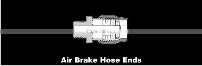668 Male Connector, D.O.T. Air Brake Fitting For Rubber Tube, Brass valve