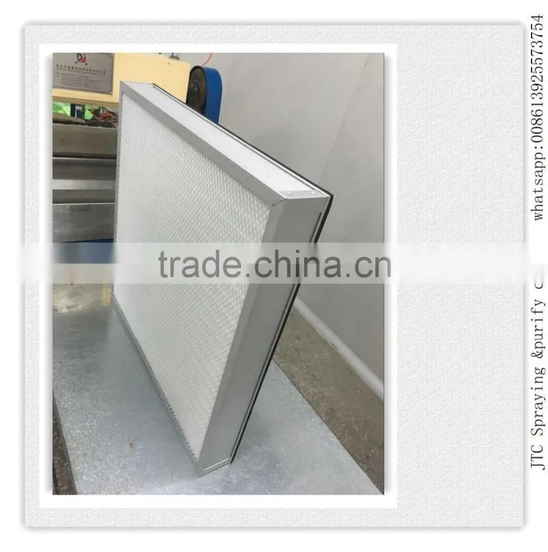 Mini-pleated hepa air handling unit air filter