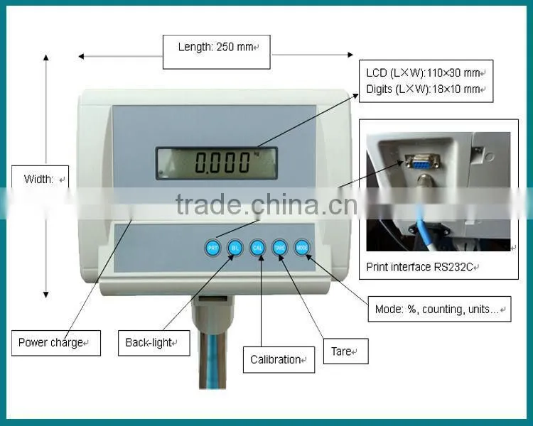300kg 5g dial bench platform scale weight