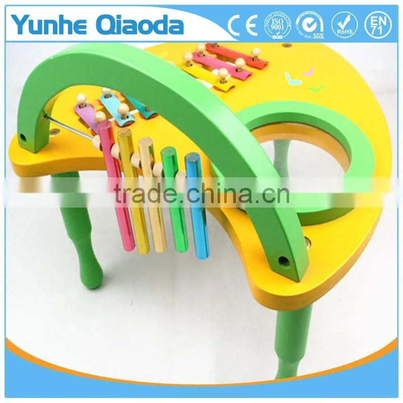 wooden musical percussion instruments aeolian bells table xylophone drum symbol Noisy /educational wooden toy/