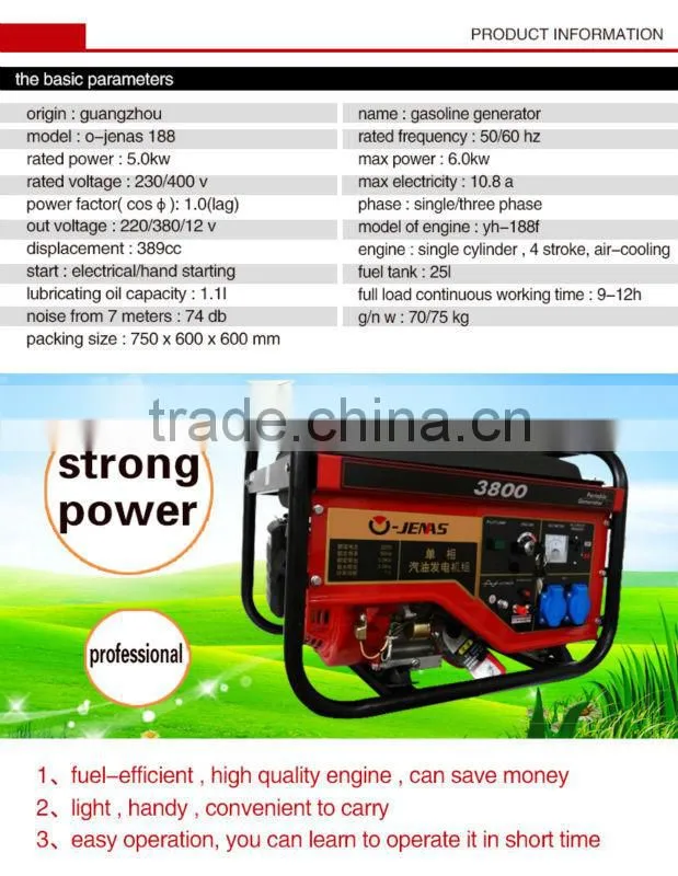 generator whole machine and spire sparts 168 with best quality and competitive price for sale