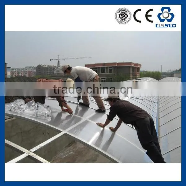 PC HOLLOW WAVING ROOF SHEET MAKING MACHINERY, POLYCARBONATE ROOF SHEET EXTRUDER LINE