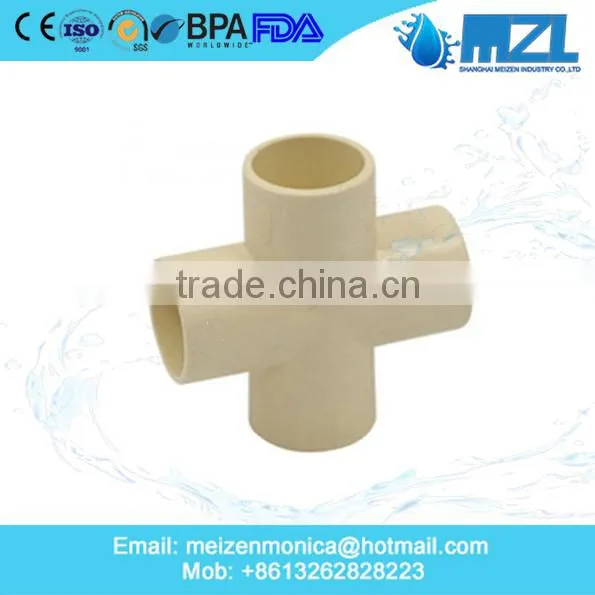 MZL POPULAR 1/2"-4" inch cpvc pipe fittings for water supply China factory