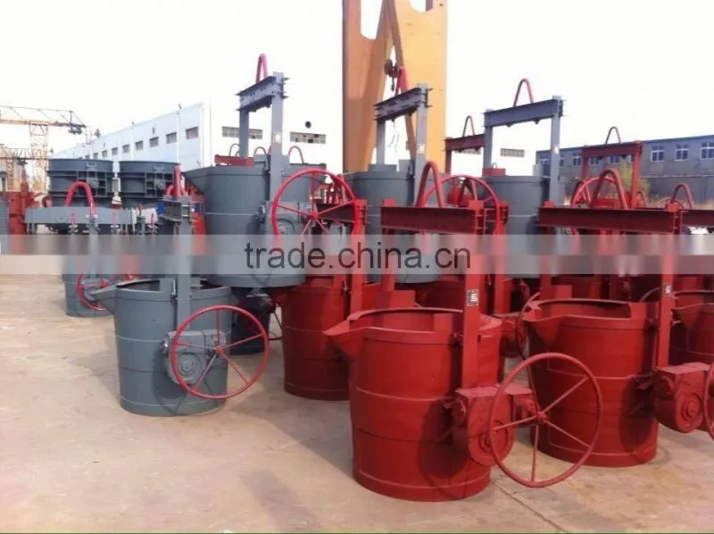 2016 new foundry pouring steel ladle/iron pouring ladle with good reputation