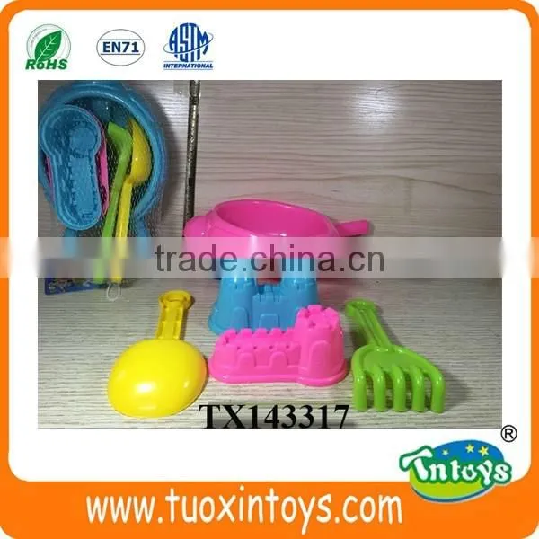 kids plastic sand beach toys set for sale 5pcs