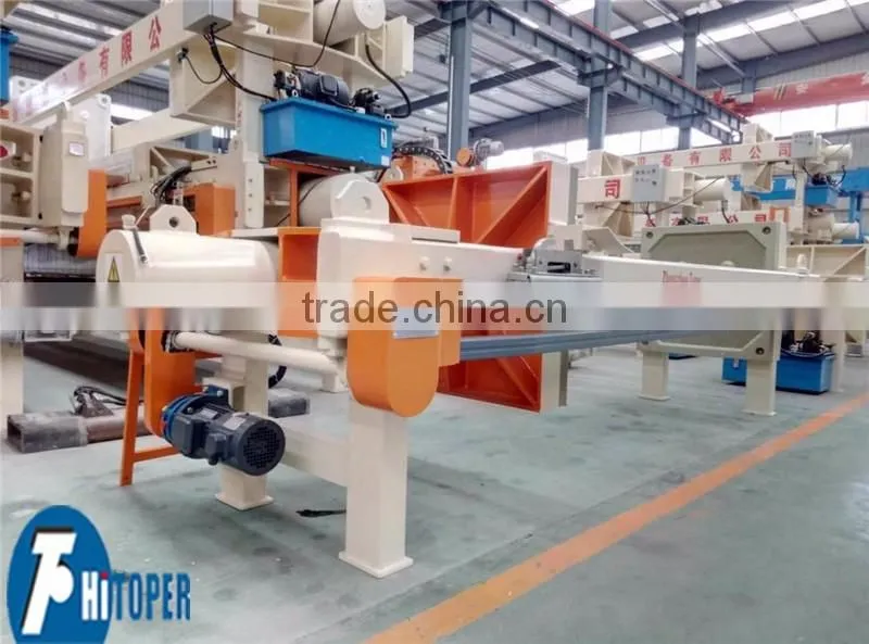 Environmental friendly 40m2 filter press, manual or automatic discharge filter press