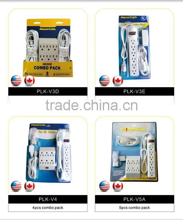 H60041 POWERLINK 06-PT6672 UL LISTED Six-Outlet Power Strip, 15-Feet Cord, Ivory