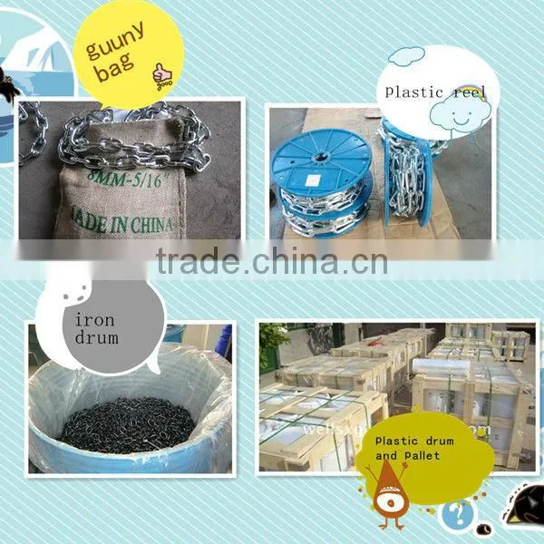 Linyi factory hardware galvanized anchor chain for ship