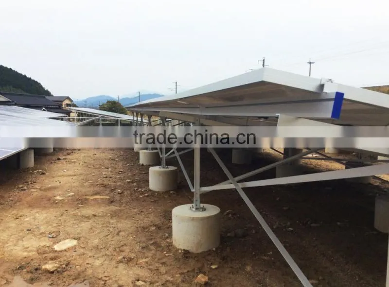2016 new product aluminum solar ground mounting system