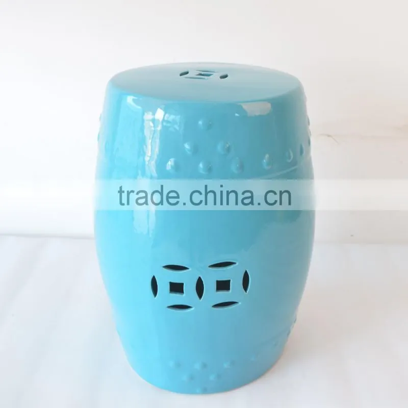 ANTIQUE chinese ceramic drum stool