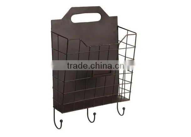 Bottle Cap Wide metal Wire Basket with Screws