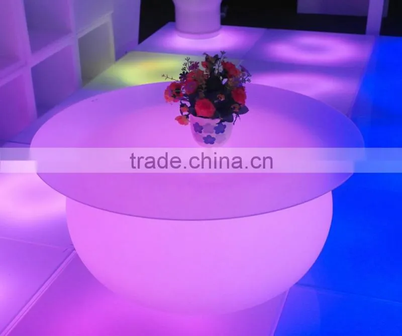 modern glowing led table/illuminated outdoor furniture