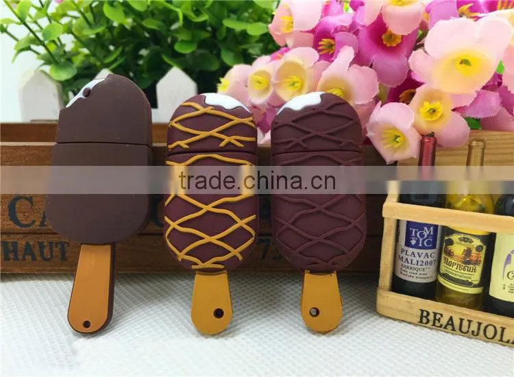 ice cream shaped usb flash drive wholesale customized cheap pvc usb stick