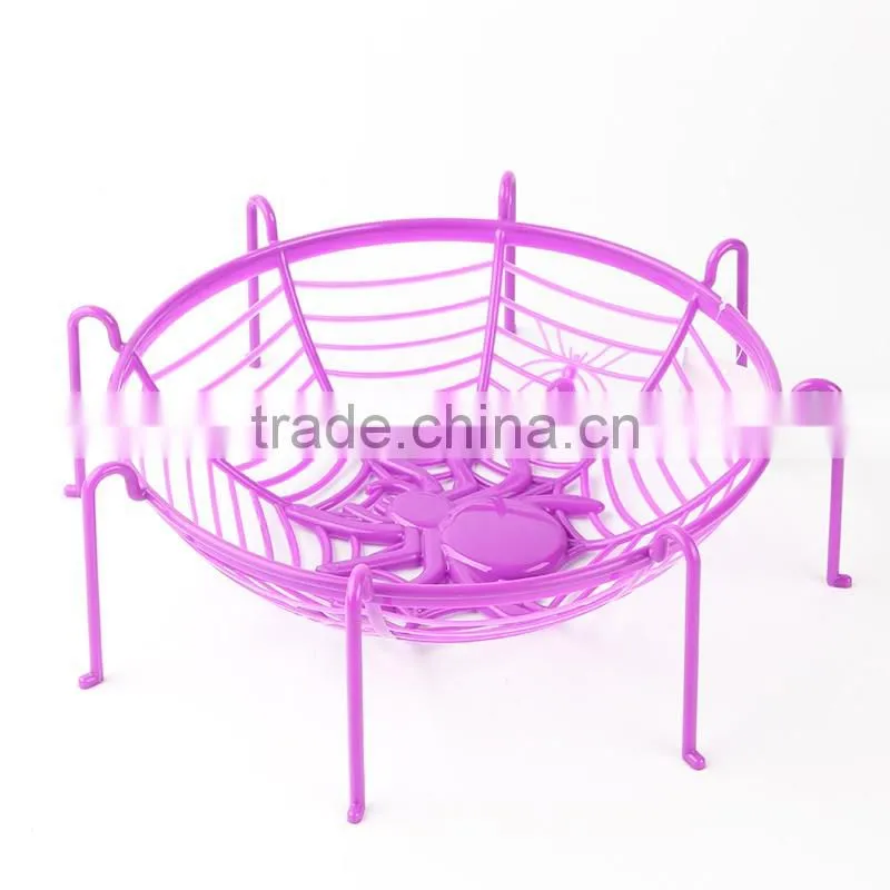 Eco-friendly Halloween Plastic Spider Basket