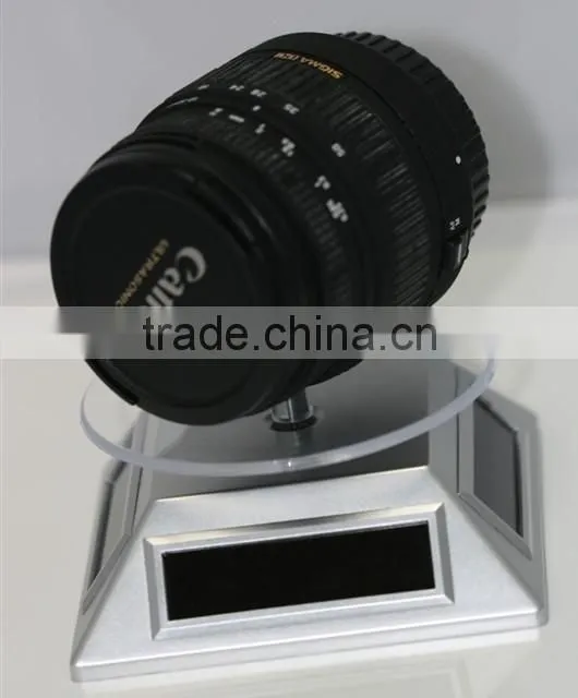Solar power acrylic rotating display stand cheap mini solar display stand for sale
