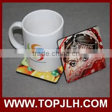 China Supplier Hot Sell Rectangle Custom private logo printed wood coaster holder made in china