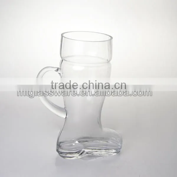 Beer Steins Glass Type and Eco-Friendly Feature football shapes beer glass