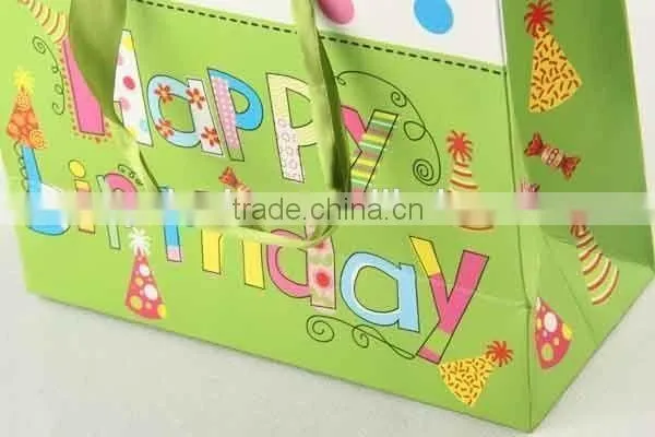 Foldable Gift Bag With Card / Shopping Paper Bag