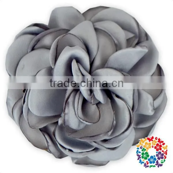 handmade posh big fabric flowers for dresses,hair headband