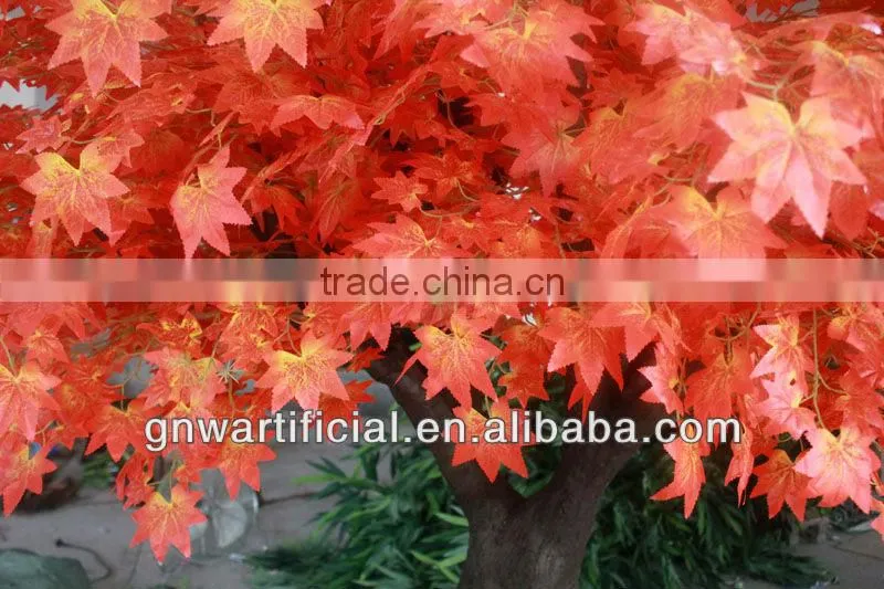 Artificial Tree Orange Maple Leaves 12ft high